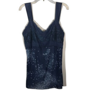 CALVIN KLEIN Sapphire Lace Tank Top XL